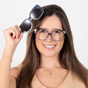 Óculos de grau Prevent Jade clip on azul