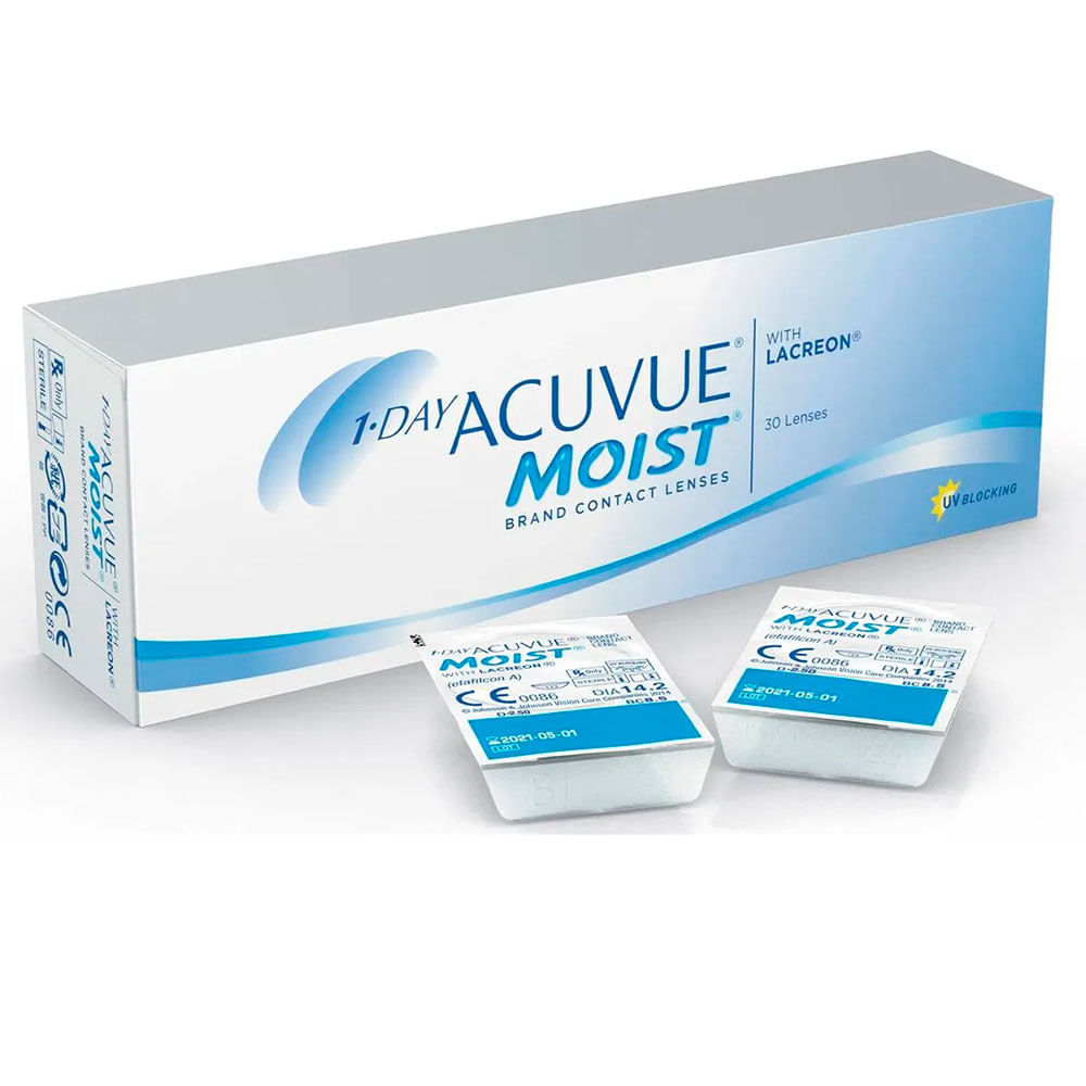 Lentes de Contato 1-Day Acuvue Moist® | Óticas Prevent